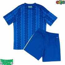 Echipament fotbal Suedia Tricou Deplasare Mondial 2026 pentru copii maneca scurta (+ Pantaloni scurti)