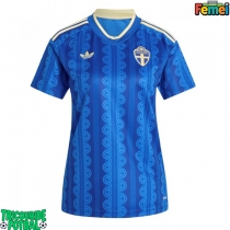 Echipament fotbal Suedia Tricou Deplasare Mondial 2026 pentru femei maneca scurta