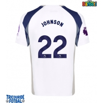 Echipament fotbal Tottenham Hotspur Brennan Johnson #22 Tricou Acasa 2025-26 maneca scurta