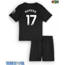 Echipament fotbal Tottenham Hotspur Cristian Romero #17 Tricou Deplasare 2025-26 pentru copii maneca scurta (+ Pantaloni scurti)