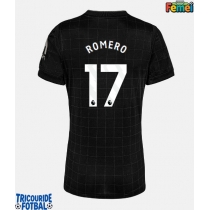 Echipament fotbal Tottenham Hotspur Cristian Romero #17 Tricou Deplasare 2025-26 pentru femei maneca scurta