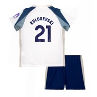 Echipament fotbal Tottenham Hotspur Dejan Kulusevski #21 Tricou Acasa 2025-26 pentru copii maneca scurta (+ Pantaloni scurti)