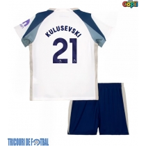 Echipament fotbal Tottenham Hotspur Dejan Kulusevski #21 Tricou Acasa 2025-26 pentru copii maneca scurta (+ Pantaloni scurti)