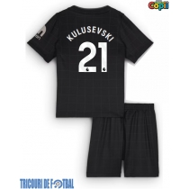 Echipament fotbal Tottenham Hotspur Dejan Kulusevski #21 Tricou Deplasare 2025-26 pentru copii maneca scurta (+ Pantaloni scurti)