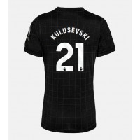 Echipament fotbal Tottenham Hotspur Dejan Kulusevski #21 Tricou Deplasare 2025-26 pentru femei maneca scurta