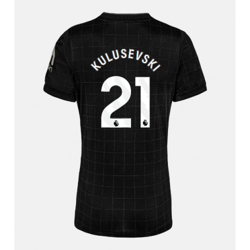 Echipament fotbal Tottenham Hotspur Dejan Kulusevski #21 Tricou Deplasare 2025-26 pentru femei maneca scurta Echipament fotbal Tottenham Hotspur Dejan Kulusevski #21 Tricou Deplasare 2025-26 pentru femei maneca scurta
