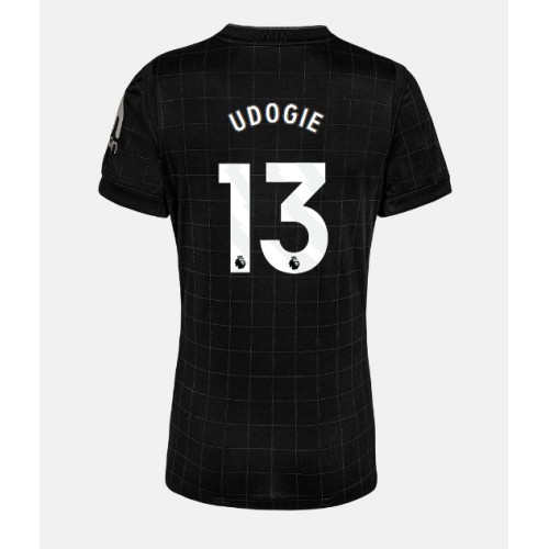 Echipament fotbal Tottenham Hotspur Destiny Udogie #13 Tricou Deplasare 2025-26 pentru femei maneca scurta Echipament fotbal Tottenham Hotspur Destiny Udogie #13 Tricou Deplasare 2025-26 pentru femei maneca scurta