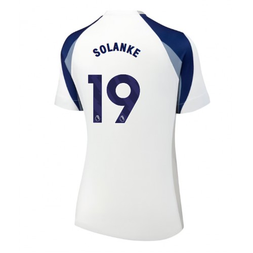 Echipament fotbal Tottenham Hotspur Dominic Solanke #19 Tricou Acasa 2025-26 pentru femei maneca scurta Echipament fotbal Tottenham Hotspur Dominic Solanke #19 Tricou Acasa 2025-26 pentru femei maneca scurta