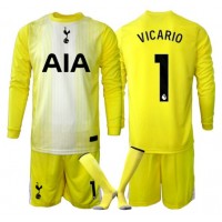 Echipament fotbal Tottenham Hotspur Guglielmo Vicario #1 Portar Tricou Treilea 2025-26 pentru copii maneca lunga (+ Pantaloni scurti)