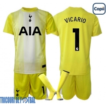 Echipament fotbal Tottenham Hotspur Guglielmo Vicario #1 Portar Tricou Treilea 2025-26 pentru copii maneca scurta (+ Pantaloni scurti)