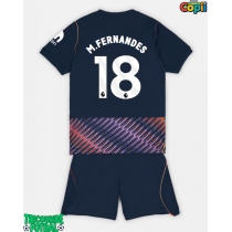 Echipament fotbal Tottenham Hotspur Mateus Fernandes #18 Tricou Deplasare 2026-27 pentru copii maneca scurta (+ Pantaloni scurti)