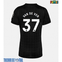 Echipament fotbal Tottenham Hotspur Micky van de Ven #37 Tricou Deplasare 2025-26 pentru femei maneca scurta