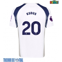 Echipament fotbal Tottenham Hotspur Mohammed Kudus #20 Tricou Acasa 2025-26 maneca scurta