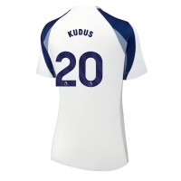 Echipament fotbal Tottenham Hotspur Mohammed Kudus #20 Tricou Acasa 2025-26 pentru femei maneca scurta