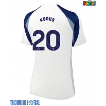 Echipament fotbal Tottenham Hotspur Mohammed Kudus #20 Tricou Acasa 2025-26 pentru femei maneca scurta