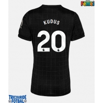 Echipament fotbal Tottenham Hotspur Mohammed Kudus #20 Tricou Deplasare 2025-26 pentru femei maneca scurta