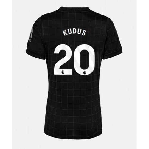 Echipament fotbal Tottenham Hotspur Mohammed Kudus #20 Tricou Deplasare 2025-26 pentru femei maneca scurta Echipament fotbal Tottenham Hotspur Mohammed Kudus #20 Tricou Deplasare 2025-26 pentru femei maneca scurta