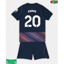 Echipament fotbal Tottenham Hotspur Mohammed Kudus #20 Tricou Deplasare 2026-27 pentru copii maneca scurta (+ Pantaloni scurti)
