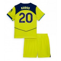 Echipament fotbal Tottenham Hotspur Mohammed Kudus #20 Tricou Treilea 2025-26 pentru copii maneca scurta (+ Pantaloni scurti)