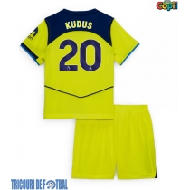 Echipament fotbal Tottenham Hotspur Mohammed Kudus #20 Tricou Treilea 2025-26 pentru copii maneca scurta (+ Pantaloni scurti)
