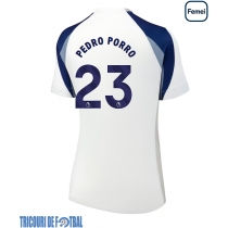 Echipament fotbal Tottenham Hotspur Pedro Porro #23 Tricou Acasa 2025-26 pentru femei maneca scurta