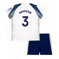Echipament fotbal Tottenham Hotspur Radu Dragusin #3 Tricou Acasa 2025-26 pentru copii maneca scurta (+ Pantaloni scurti)