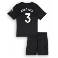 Echipament fotbal Tottenham Hotspur Radu Dragusin #3 Tricou Deplasare 2025-26 pentru copii maneca scurta (+ Pantaloni scurti)