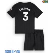 Echipament fotbal Tottenham Hotspur Radu Dragusin #3 Tricou Deplasare 2025-26 pentru copii maneca scurta (+ Pantaloni scurti)