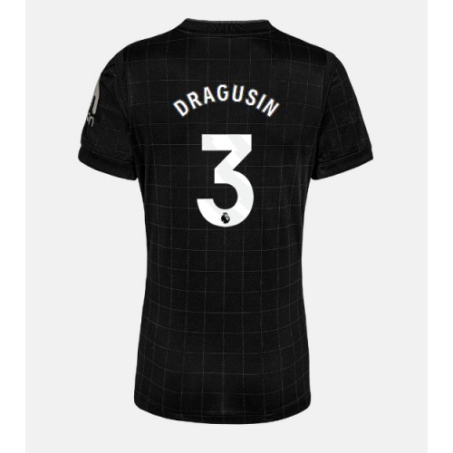 Echipament fotbal Tottenham Hotspur Radu Dragusin #3 Tricou Deplasare 2025-26 pentru femei maneca scurta Echipament fotbal Tottenham Hotspur Radu Dragusin #3 Tricou Deplasare 2025-26 pentru femei maneca scurta