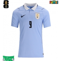 Echipament fotbal Uruguay Darwin Nunez #9 Tricou Acasa Mondial 2026 pentru femei maneca scurta