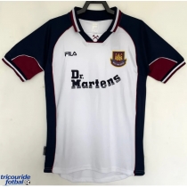 Echipament fotbal West Ham 1999-2000 Tricou Retro Deplasare maneca scurta