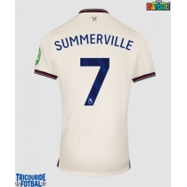 Echipament fotbal West Ham United Crysencio Summerville #7 Tricou Deplasare 2025-26 maneca scurta