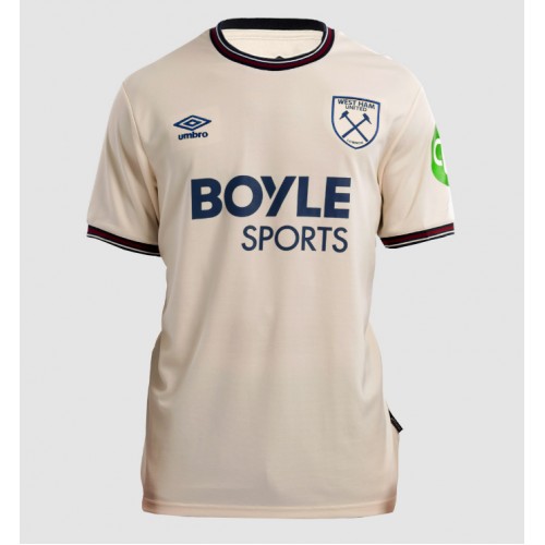Echipament fotbal West Ham United Jarrod Bowen #20 Tricou Deplasare 2025-26 maneca scurta Echipament fotbal West Ham United Jarrod Bowen #20 Tricou Deplasare 2025-26 maneca scurta