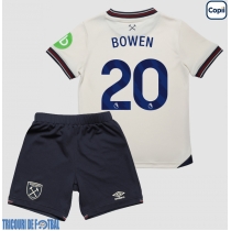 Echipament fotbal West Ham United Jarrod Bowen #20 Tricou Deplasare 2025-26 pentru copii maneca scurta (+ Pantaloni scurti)