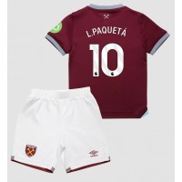 Echipament fotbal West Ham United Lucas Paqueta #10 Tricou Acasa 2025-26 pentru copii maneca scurta (+ Pantaloni scurti)
