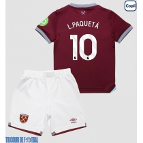 Echipament fotbal West Ham United Lucas Paqueta #10 Tricou Acasa 2025-26 pentru copii maneca scurta (+ Pantaloni scurti)