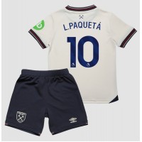 Echipament fotbal West Ham United Lucas Paqueta #10 Tricou Deplasare 2025-26 pentru copii maneca scurta (+ Pantaloni scurti)
