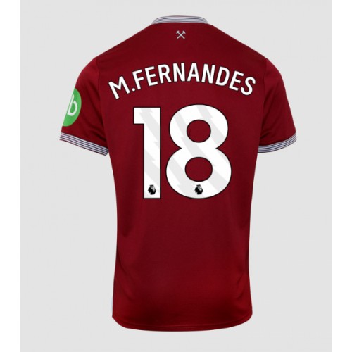 Echipament fotbal West Ham United Mateus Fernandes #18 Tricou Acasa 2025-26 maneca scurta Echipament fotbal West Ham United Mateus Fernandes #18 Tricou Acasa 2025-26 maneca scurta