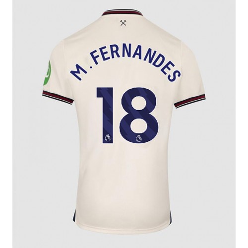 Echipament fotbal West Ham United Mateus Fernandes #18 Tricou Deplasare 2025-26 maneca scurta Echipament fotbal West Ham United Mateus Fernandes #18 Tricou Deplasare 2025-26 maneca scurta