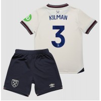 Echipament fotbal West Ham United Max Kilman #3 Tricou Deplasare 2025-26 pentru copii maneca scurta (+ Pantaloni scurti)