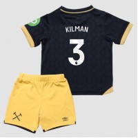 Echipament fotbal West Ham United Max Kilman #3 Tricou Treilea 2025-26 pentru copii maneca scurta (+ Pantaloni scurti)
