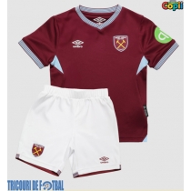 Echipament fotbal West Ham United Tomas Soucek #28 Tricou Acasa 2025-26 pentru copii maneca scurta (+ Pantaloni scurti)