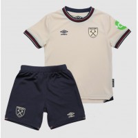 Echipament fotbal West Ham United Tomas Soucek #28 Tricou Deplasare 2025-26 pentru copii maneca scurta (+ Pantaloni scurti)