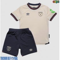 Echipament fotbal West Ham United Tomas Soucek #28 Tricou Deplasare 2025-26 pentru copii maneca scurta (+ Pantaloni scurti)