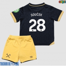 Echipament fotbal West Ham United Tomas Soucek #28 Tricou Treilea 2025-26 pentru copii maneca scurta (+ Pantaloni scurti)