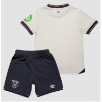 Echipament fotbal West Ham United Tricou Deplasare 2025-26 pentru copii maneca scurta (+ Pantaloni scurti)