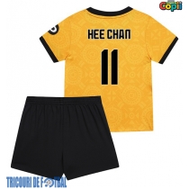 Echipament fotbal Wolves Hee-chan Hwang #11 Tricou Acasa 2025-26 pentru copii maneca scurta (+ Pantaloni scurti)