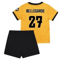 Echipament fotbal Wolves Jean-Ricner Bellegarde #27 Tricou Acasa 2025-26 pentru copii maneca scurta (+ Pantaloni scurti)