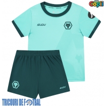 Echipament fotbal Wolves Jhon Arias #10 Tricou Deplasare 2025-26 pentru copii maneca scurta (+ Pantaloni scurti)