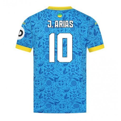Echipament fotbal Wolves Jhon Arias #10 Tricou Treilea 2025-26 maneca scurta Echipament fotbal Wolves Jhon Arias #10 Tricou Treilea 2025-26 maneca scurta